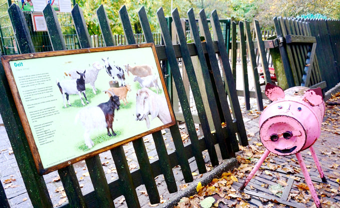 オランダの森林公園BOS内の動物園