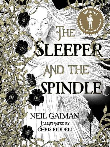 ▲2016年ケイト・グリーナウェイ賞受賞作品Chris Riddell （絵）Neil Gaiman (著)「The Sleeper and the Spindle」