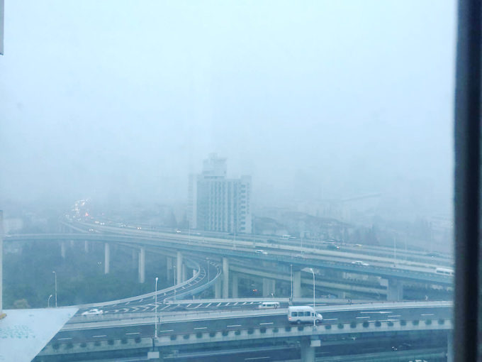 中国・上海の大気汚染