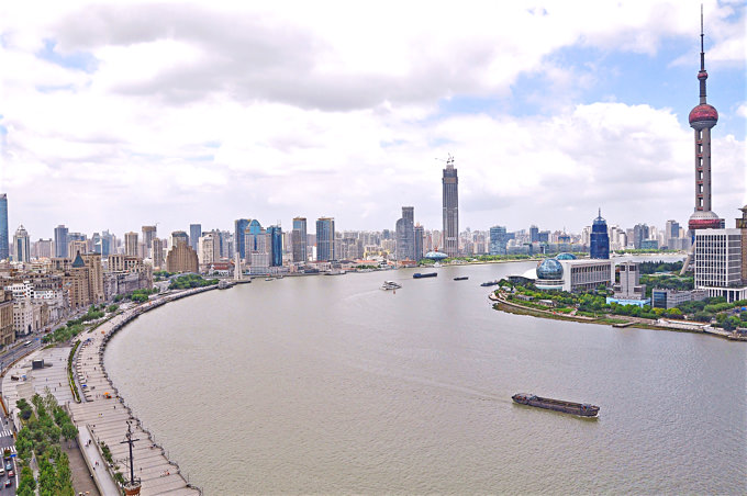 上海・黄浦江（こうほこう、Huangpu River、簡体字: 黄浦江、繁体字: 黃浦江、拼音: Huángpŭ Jiāng）