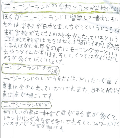 夏休みにニュージーランドの現地小学校へ3週間の体験留学！